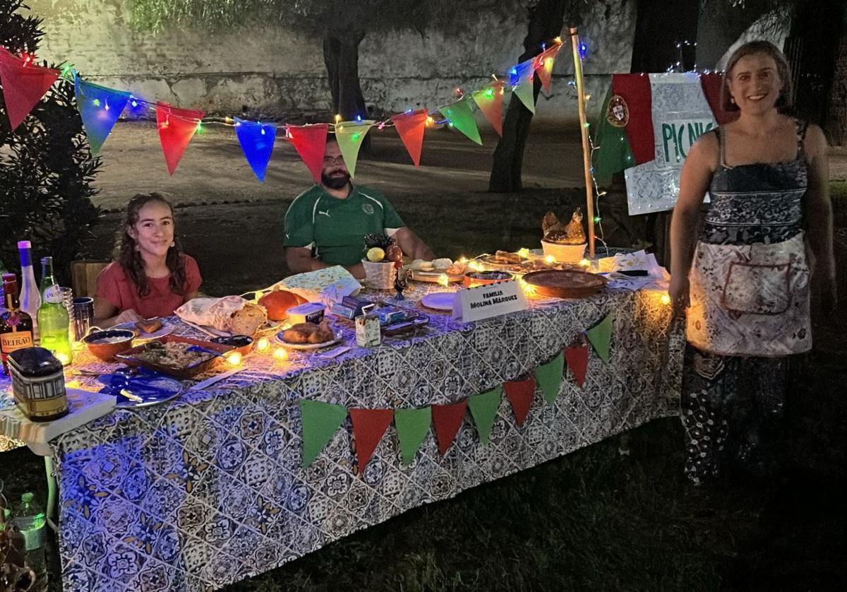 Mesa ganadora del concurso del Picnic de Los PIntasilgos.