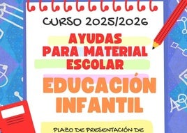 Convocadas las ayudas para libros y material escolar en Educación Infantil