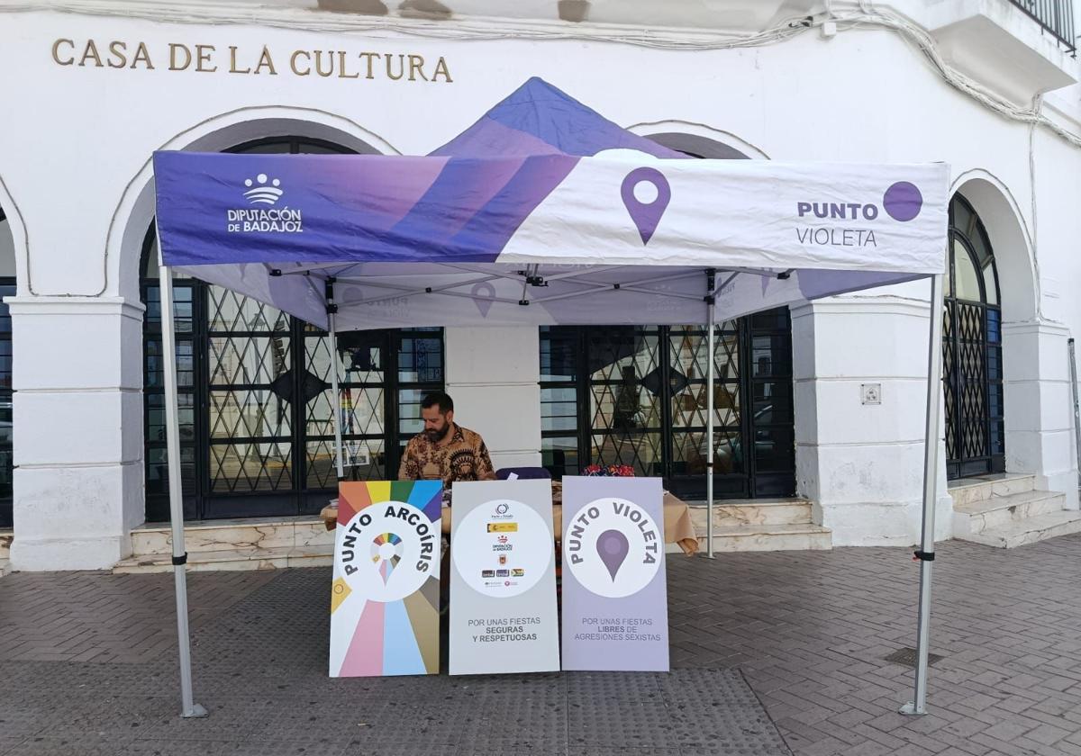 Instalación del punto violeta.