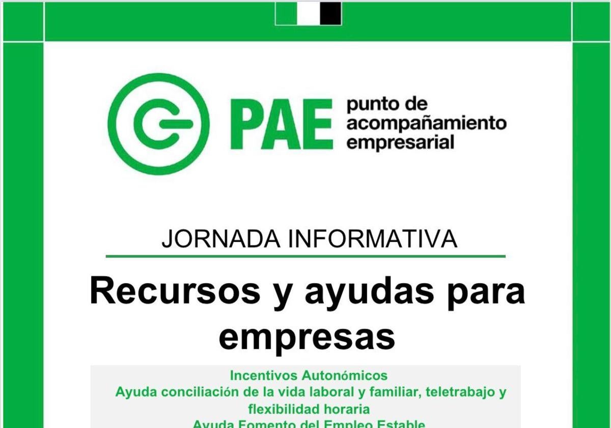 El PAE ofrece acoge una jornada sobre incentivos para empresas