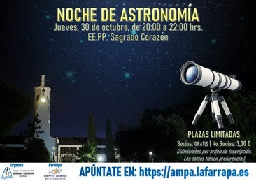 La AMPA del Sagrado Corazón organiza la I Noche de Astronomía