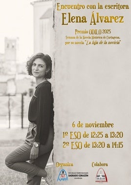 Los alumnos de ESO del Sagrado Corazón se reunirán con la escritora Elena Álvarez