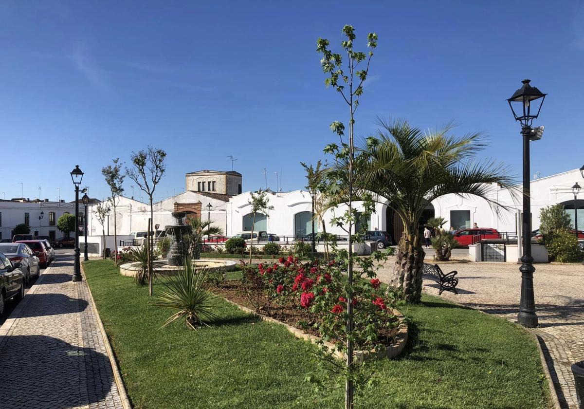 Zona verde de Olivenza.