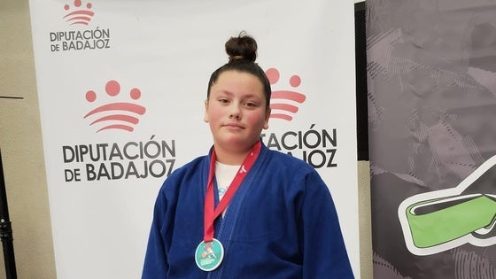 Rocío Pacheco, Campeona de Extremadura de judo en Alevín