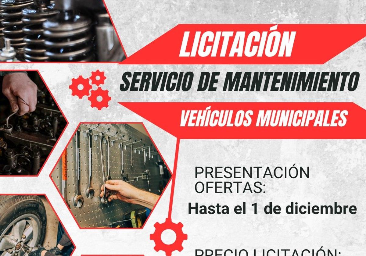 El Ayuntamiento vuelve a licitar el mantenimiento de sus vehículos municipales