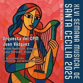 La Orquesta del Conservatorio 'Juan Vázquez' interpretará música clásica y popular por Santa Cecilia