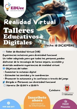 Olivenza acoge en diciembre talleres tecnológicos inclusivos dirigidos a todas las edades