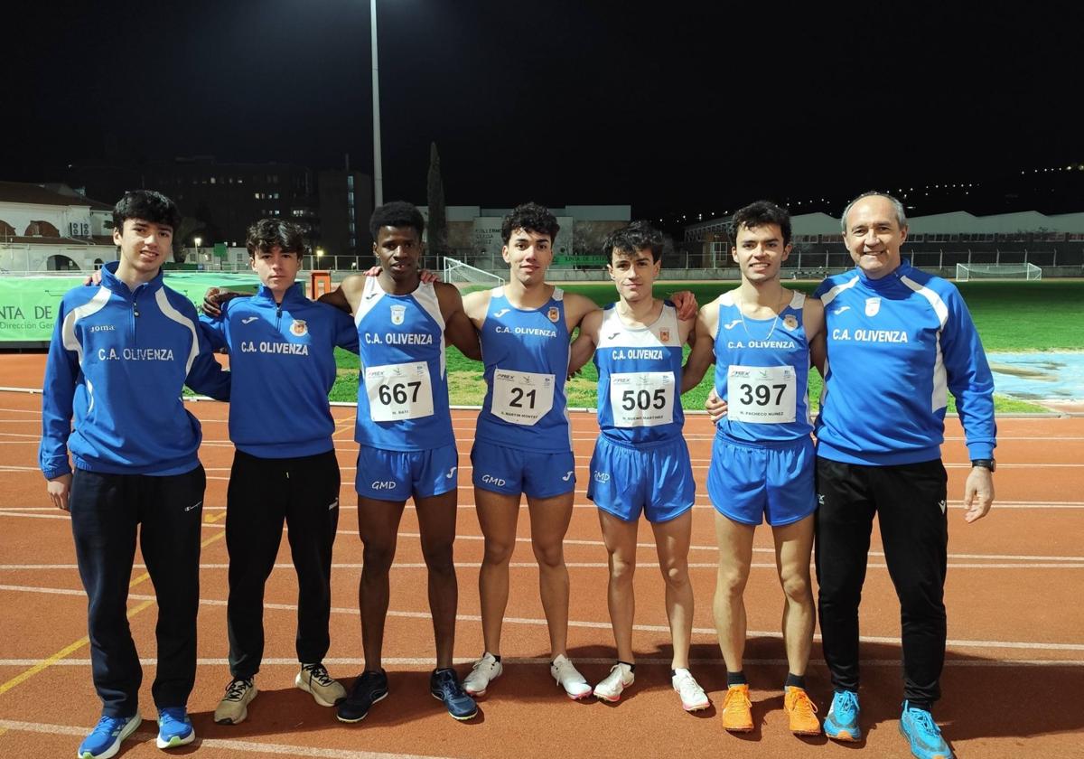 Integrantes del Club oliventino participantes en la Copa.