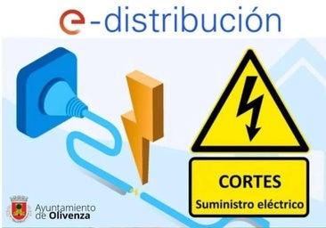 Endesa anuncia cortes puntuales de luz este jueves en varias calles de Olivenza