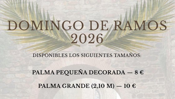 La Asociación Infantil La Burriquita organiza el encargo de palmas para el Domingo de Ramos