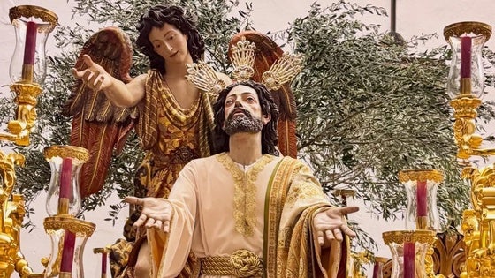 Jesús Orando en el Huerto procesiona en el 25 aniversario de su bendición