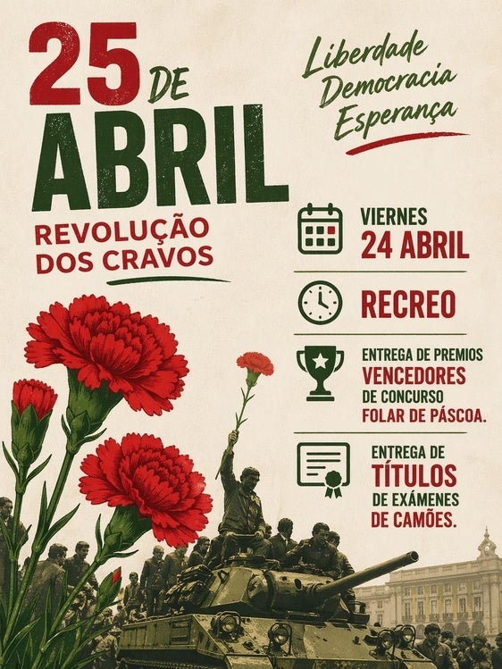 El IES Puente Ajuda rinde homenaje a las tradiciones portuguesas con una gran calle floral