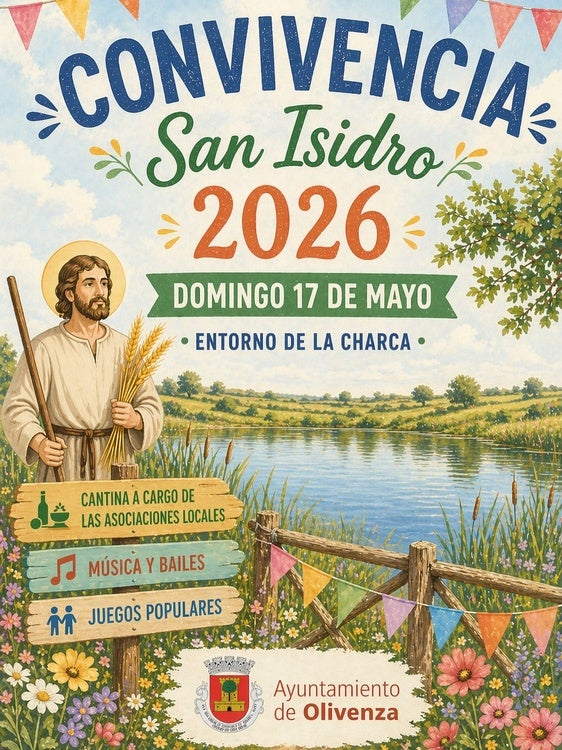 Olivenza celebrará San Isidro con una jornada de convivencia en el entorno de La Charca