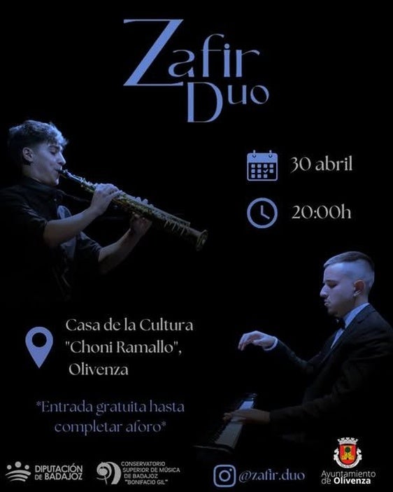 Zafir Dúo presenta el programa de música de cámara 'Del sueño a las cenizas'