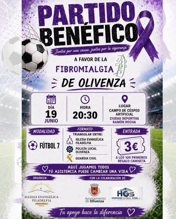 Un partido benéfico de fútbol 7 recaudará fondos para Afibrol