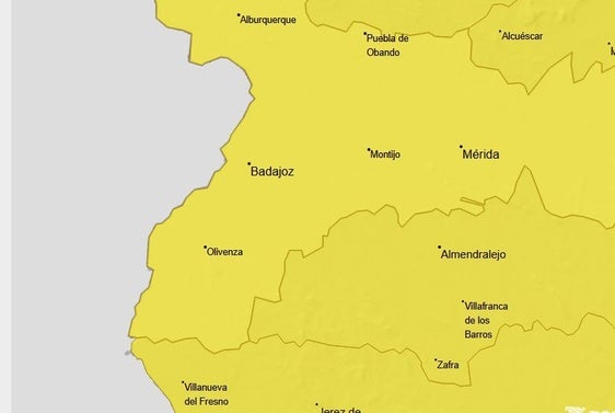 Olivenza pasará de la alerta amarilla de hoy a la naranja del domingo y el lunes por altas temperaturas