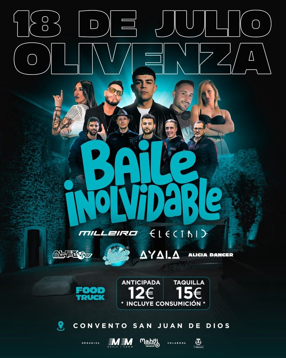 El Convento San Juan de Dios acogerá el evento musical 'Baile Inolvidable'