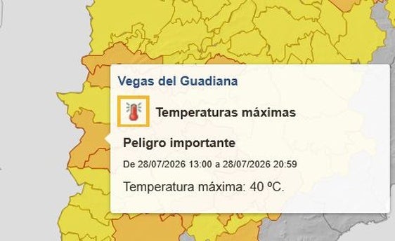 La ciudad esta en alerta naranja por altas temperaturas que superarán los 40º