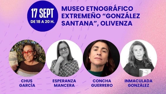 Olivenza acoge un encuentro con cuatro escritoras de la provincia de Badajoz