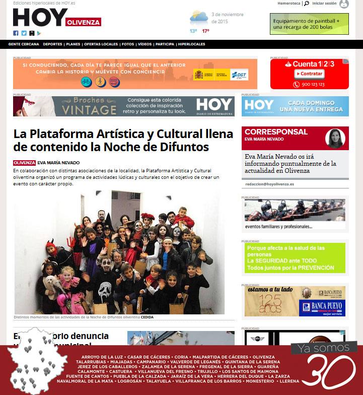 HOY Olivenza renueva su web