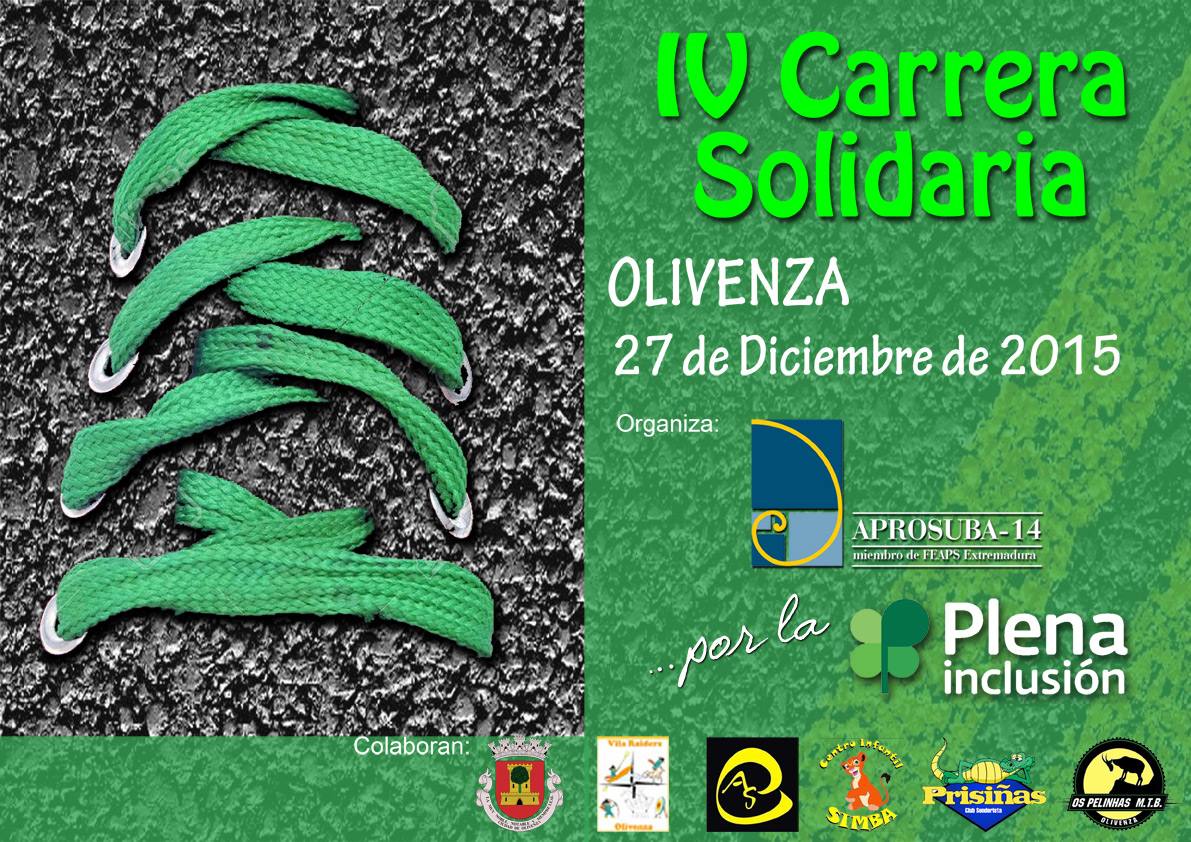 La IV Carrera Solidaria de Aprosuba-14 contará de nuevo con caminantes y corredores