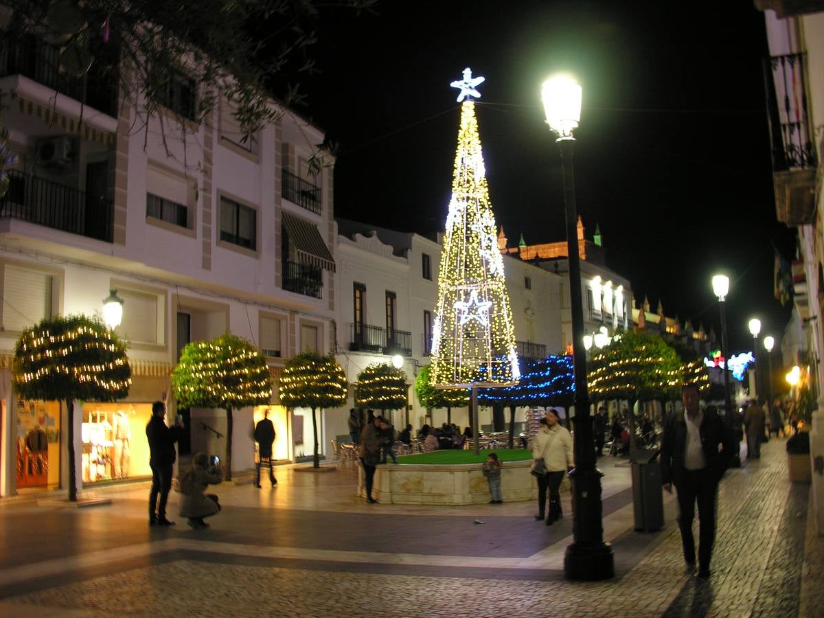 Decoración navideña de la Plaza de la Constitución. 
