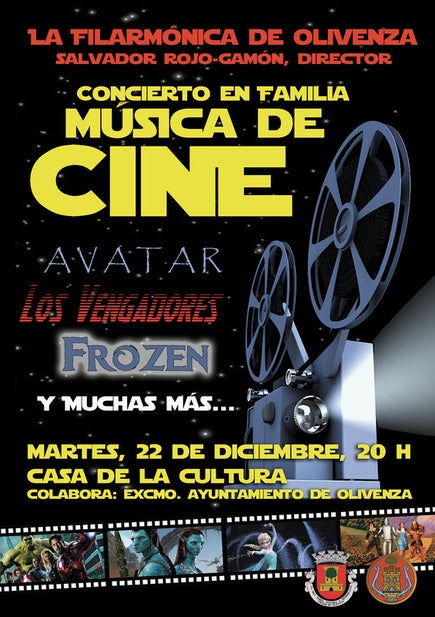 La Filarmónica dedica su Concierto de Navidad a la música de cine