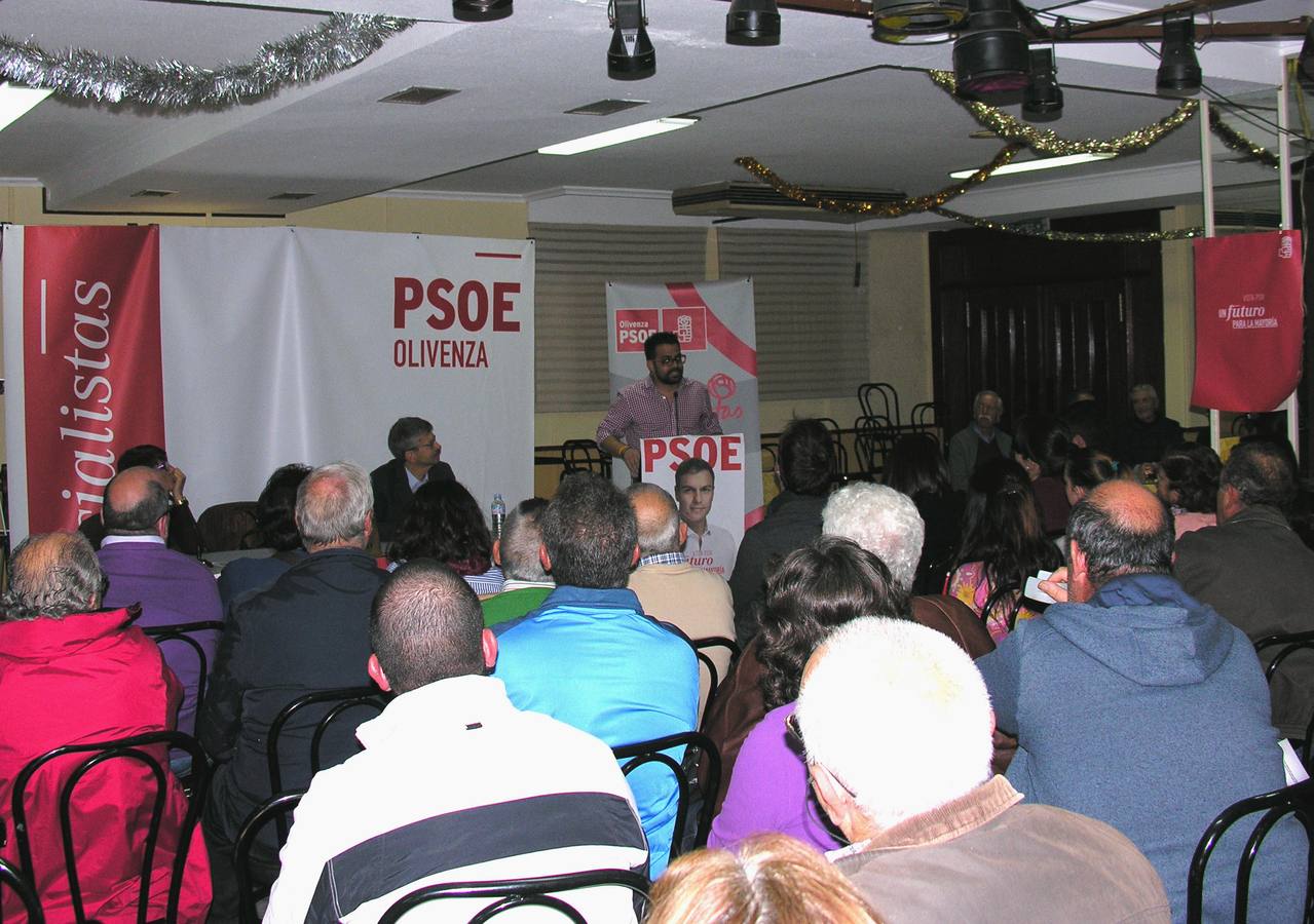 El PSOE aboga en Olivenza por «volver a gobernar para la gente»
