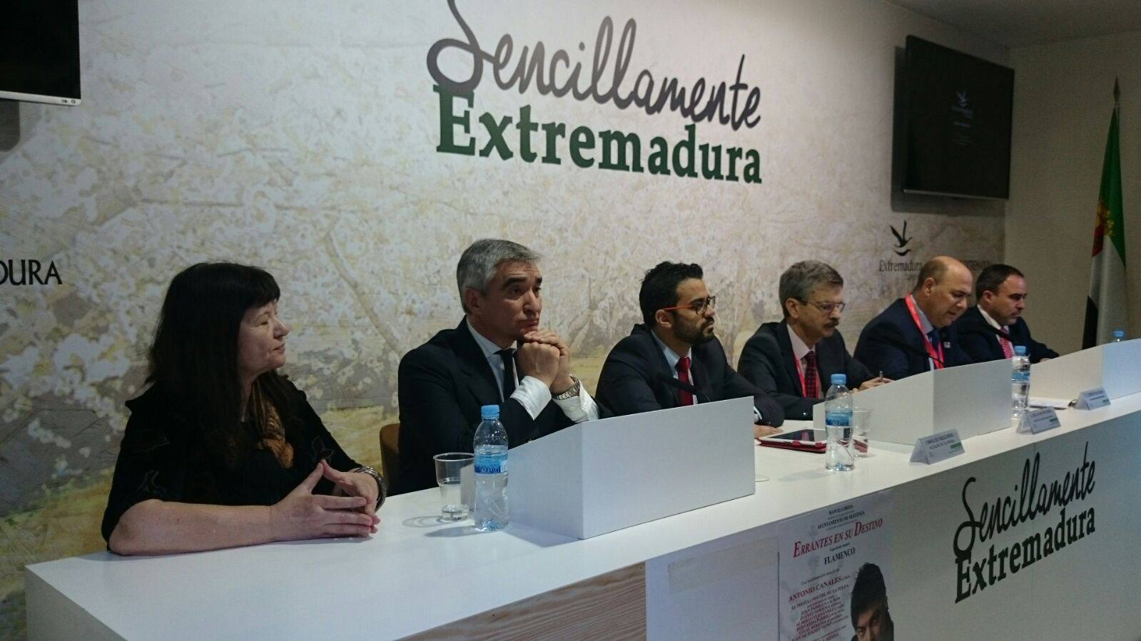 Presentación realizada en el stand de Extremadura en Fitur. 