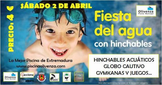Agua y aire, protagonistas de la fiesta infantil de la Piscina Climatizada