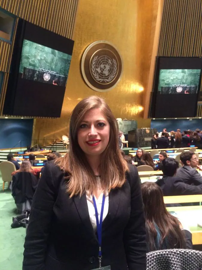 Ana Lagoa Carvallo en la sede de Naciones Unidas en Nueva York. 