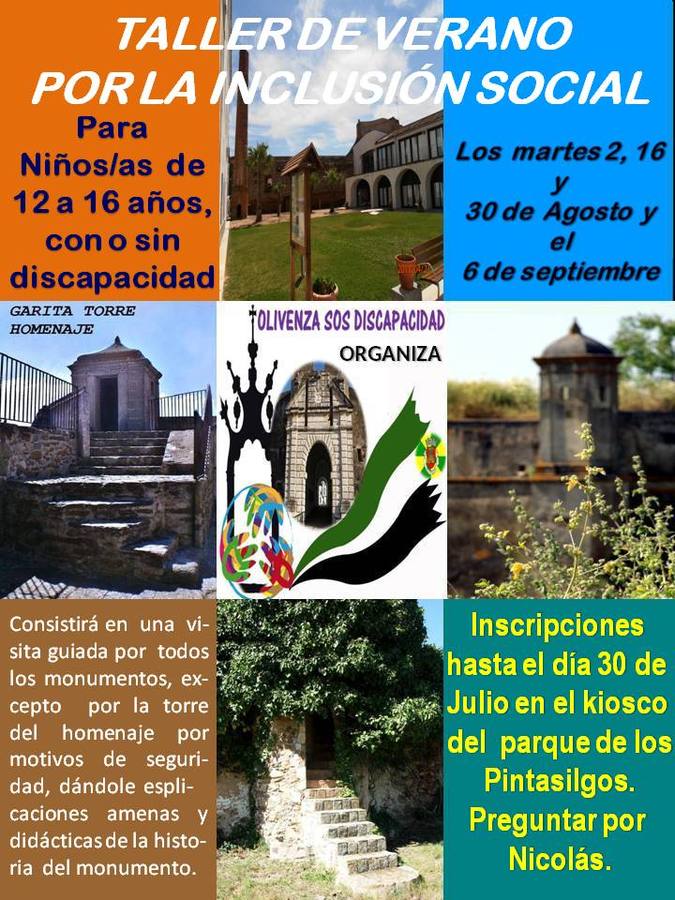 Olivenza SOS Discapacidad organiza un taller de inclusión social centrado en el patrimonio