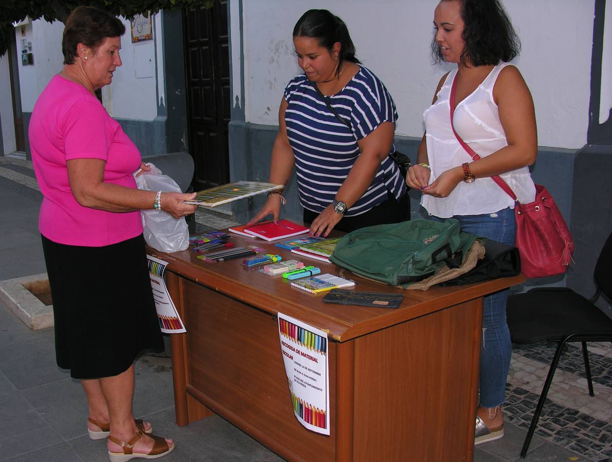 Ampliada la recogida solidaria de material escolar para alumnado oliventino