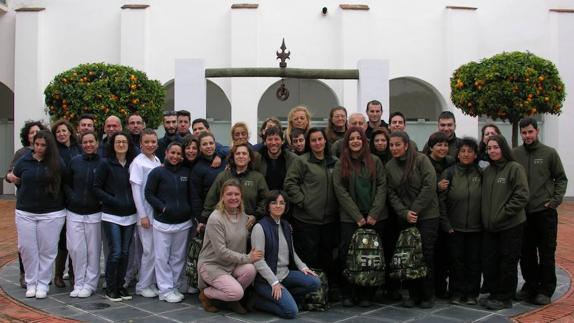 Alumnado de las dos modalidades de la Escuela Profesonal 'Avanza Olivenza'. 