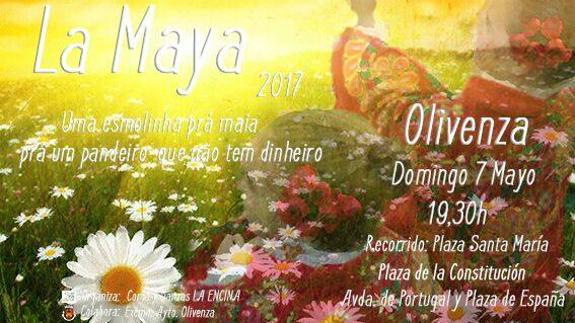 Cartel de la fiesta de 'La Maya'. 