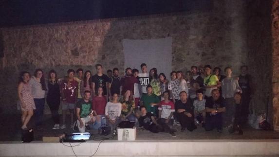 Participantes en la gymkana de Olivenza. 