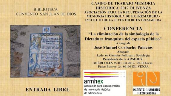 Cartel de la conferencia. 