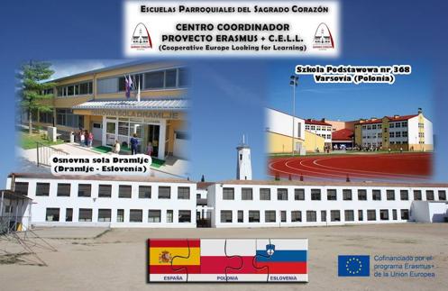 Cartel del proyecto de las Escuelas Parroquiales. 
