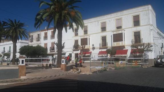 Inicio de las obras en el Paseo Grande. 