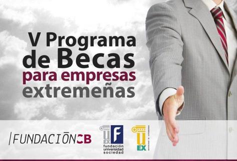 Cartel de la convocatoria de becas. 