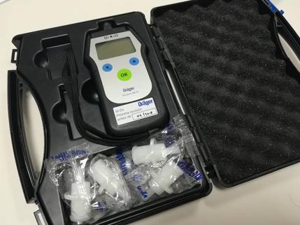 Etilómetro que utilizará en los controles la policía municipal. 