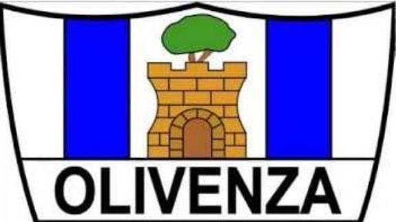 Detalle del escudo del Olivenza F.C. 