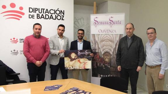 Presentación del cartel de la Semana Santa de Olivenza 2018. 