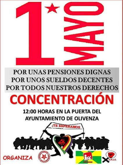 Cartel de la concentración. 