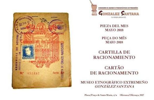 Cartilla de racionamiento. 