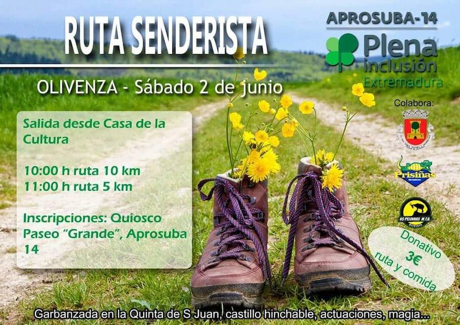 Cartel de la ruta senderista. 