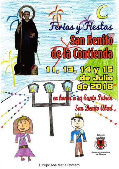 Cartel de las Ferias y Fiestas, obra de Ana María Romero. 
