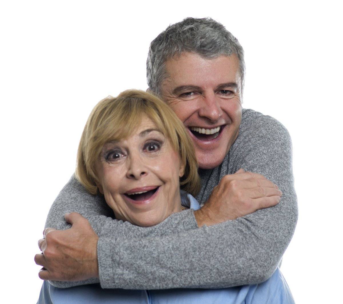 Maria Luisa Merlo y Jesús Cisneros