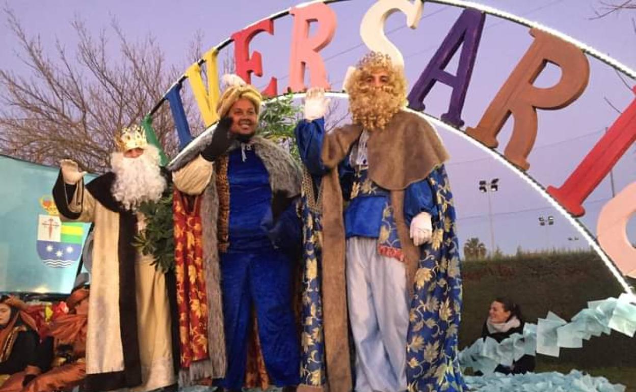 Melchor, Gaspar y Baltasar en Puebla de la Calzada.