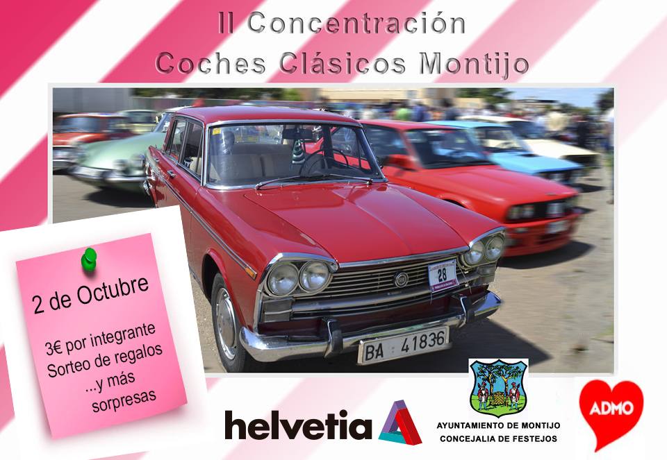 II Concentración de Vehículos Clásicos de Montijo a beneficio de la ADMO